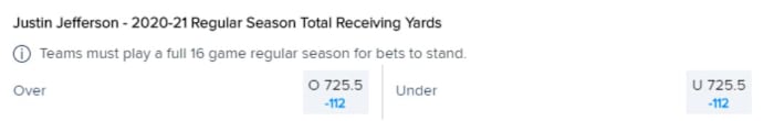 Odds courtesy of FanDuel